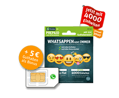 WhatsApp SIM Prepaid Karte