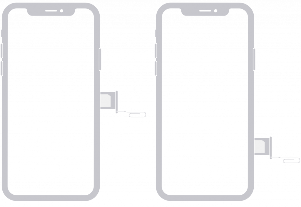 iphone SIM-Kartenfach rechte Seite