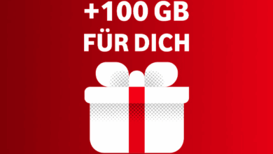 Vodafone CallYa: 100 GB Extra Datenvolumen bis zum 31.03.26 sichern